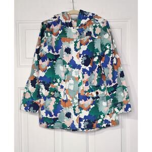 Gymboree camo Hooded Jacket go outside S‎ (5-6) abstract colorful print